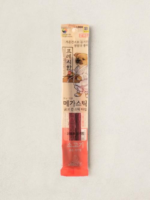 อาหารทานเล่น Whistle Fresh Jerky Mega Stick 26กรัม (เนื้อ) ของสัตว์เลี้ยง