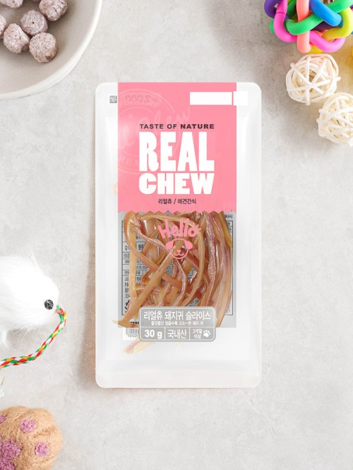 หูหมูสไลซ์ Realchew (30 ก.) ของสัตว์เลี้ยง
