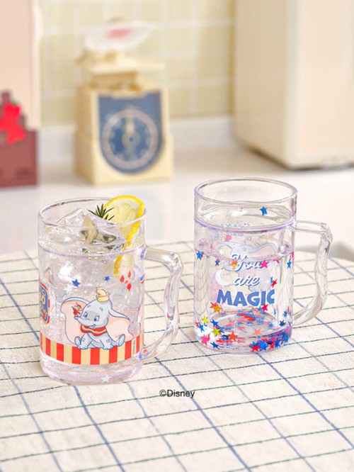 แก้วมีหูจับรูปตัวละครดัมโบ้จาก Disney ผลิตจากวัสดุ PS (Polystyrene) ขนาด 200 มิลลิลิตร