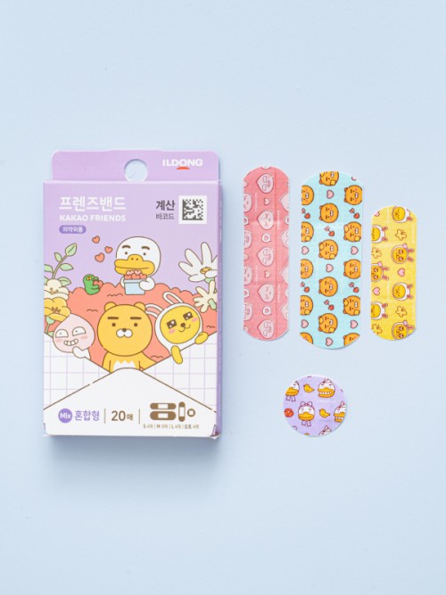 แผ่นปิดแผล Kakao Friends 20 ชิ้น (แบบผสม)