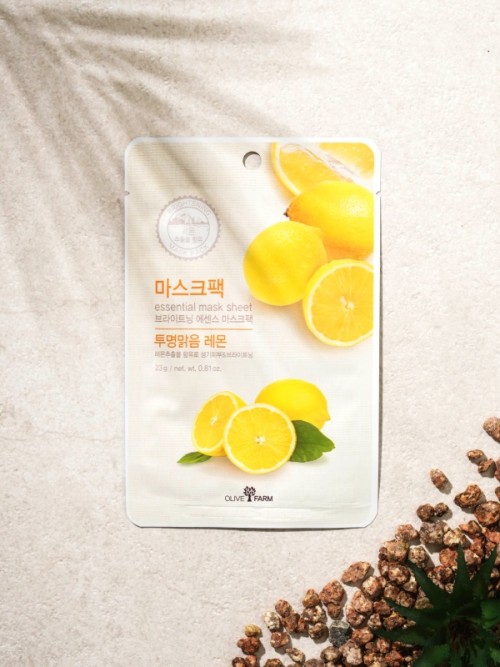 แผ่นมาสก์หน้า Essential C030 สูตรเลมอน