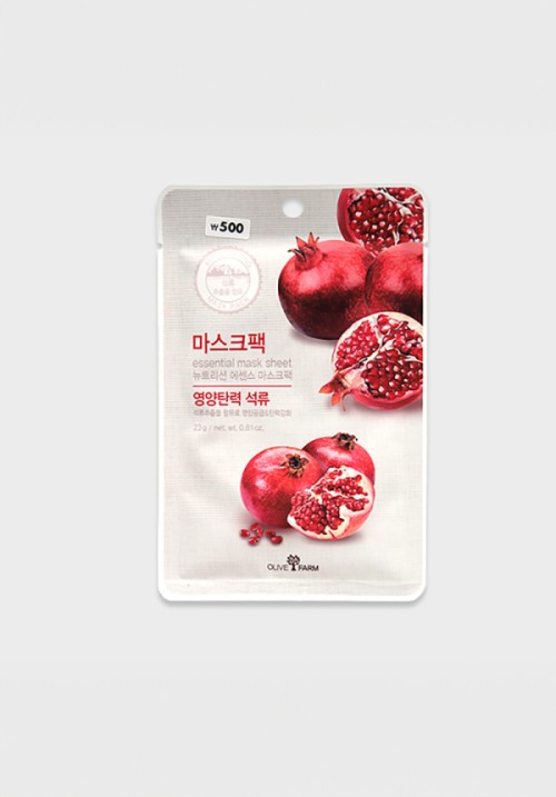แผ่นมาสก์หน้า Essential C030 สูตรทับทิม (Pomegranate)