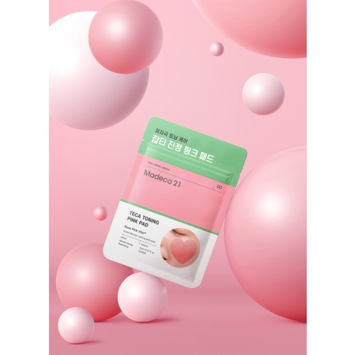 Madeca21 Teca Toning Pink Pad – แผ่นโทนเนอร์พิงค์แพด 4 ชิ้น
