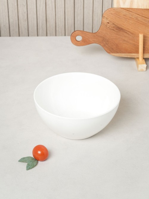 ชามบะหมี่ Bone China สีขาว (ขนาดประมาณ 17 เซนติเมตร)