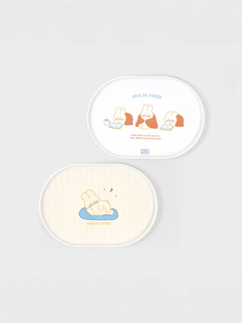 ถาดทรงรีดีไซน์ (ขนาดประมาณ 40 x 28 x 2 ซม.)