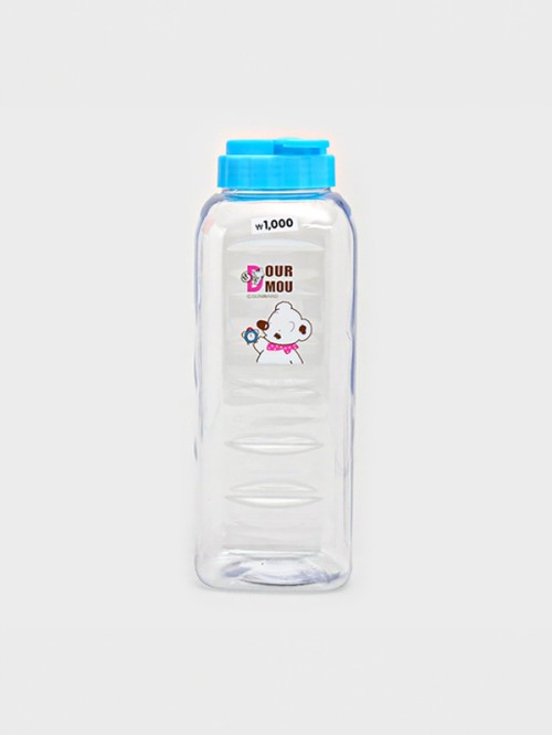 ขวดน้ำทรงสี่เหลี่ยมลายการ์ตูน (ขนาดประมาณ 1.2 ลิตร)