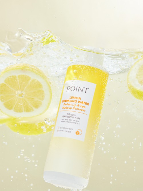 รีมูฟเวอร์สำหรับลบเครื่องสำอางรอบดวงตาและริมฝีปาก Point Lemon Carbonated 150 มล