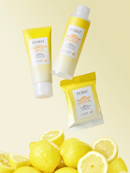 รีมูฟเวอร์สำหรับลบเครื่องสำอางรอบดวงตาและริมฝีปาก Point Lemon Carbonated 150 มล
