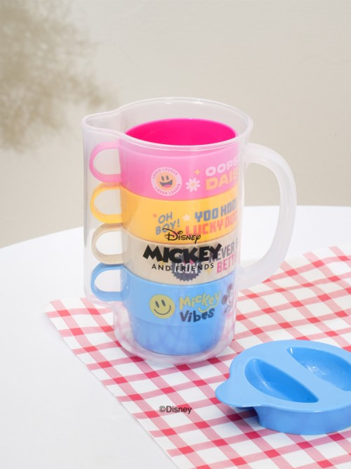 Disney Mickey Friends ชุดขวดน้ำพกพา (4 ชิ้น/ชุด)
