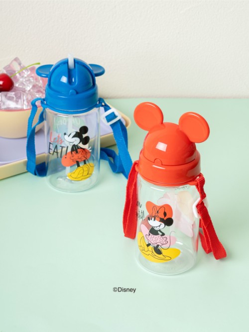 CO มิคกี้ ขวดน้ำพร้อมหลอด (ประมาณ 350 มล.)