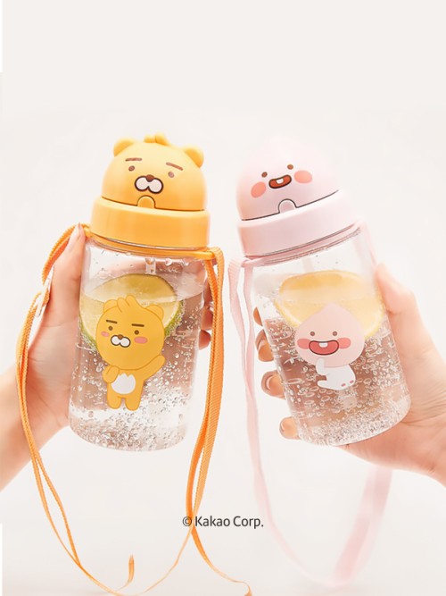 Little Kakao Friends ขวดน้ำแบบมีหลอด (ประมาณ 350 มล.)
