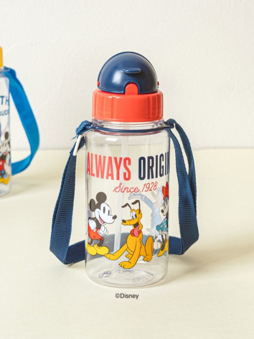 Disney Mickey Friends ขวดน้ำแบบมีสายสะพาย (ประมาณ 420 มล.)