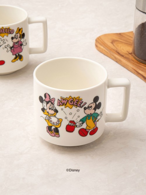 แก้ว Disney Mickey & Minnie แบบมีหูจับ(ประมาณ 350 มล.)