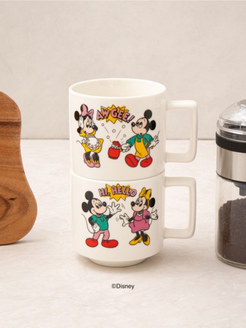 แก้ว Disney Mickey & Minnie แบบมีหูจับ(ประมาณ 350 มล.)