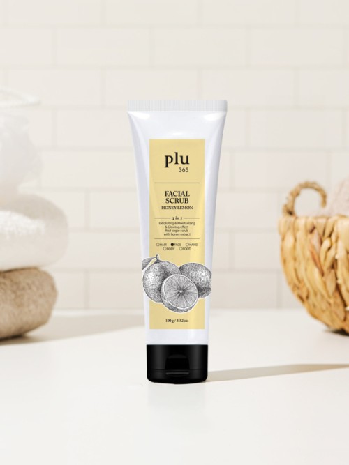 Plu365 สครับหน้าแบบน้ำผึ้งมะนาว 100 g