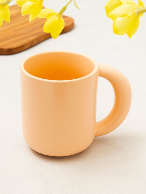 แก้วทรงกลม (สีพีช) (ประมาณ 340 มล.)