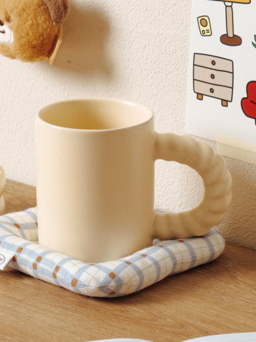 Cozy-A-Tum แก้วทรงจับบิด (สีงาช้าง) (ประมาณ 350 มล.)