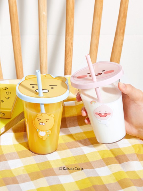แก้วหลอด Little Friends (ประมาณ 400 มล.)