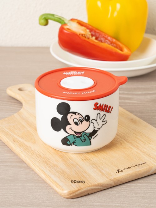 Disney Mickey Minnie กล่องข้าวเซรามิก (เล็ก)