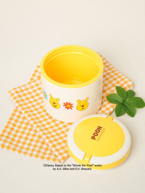 Disney Winnie the Pooh กล่องข้าวทรงกลม 1 ชั้น (ประมาณ 570 มล.)
