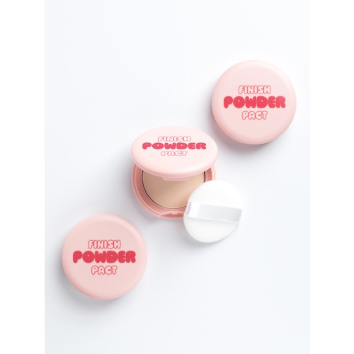 Mi Factory แป้งฝุ่นอัดแข็งควบคุมความมัน รุ่น Oil Control Finish Powder Pact (พิงค์เบจ) ขนาด 5 กรัม