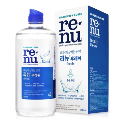 น้ำยาล้างคอนแทคเลนส์ บอชแอนด์ลอมบ์ รีนิว เฟรช  500 มล. x 4 ขวด