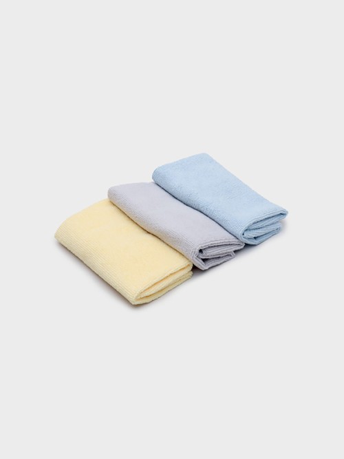 ผ้าไมโครไฟเบอร์สี (3 ชิ้น)