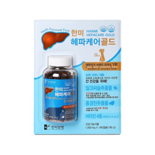 ผลิตภัณฑ์เสริมอาหาร Hanmi Hepacare Gold 1,000 มก. x 180 แคปซูล