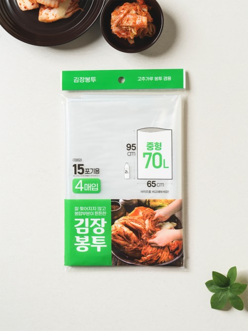 ถุงเก็บกิมจิ 4 ชิ้น (ขนาดประมาณ 65x95 ซม. ขนาดกลาง)