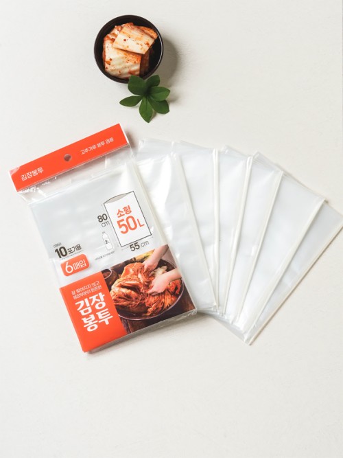 ถุงเก็บกิมจิ 6 ชิ้น (ขนาดประมาณ 55x80 ซม. ขนาดเล็ก)