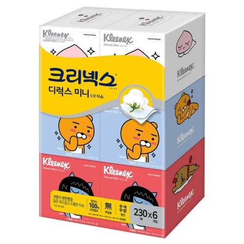 กระดาษทิชชู่ Kleenex Cacao Mini 230 แผ่น x 6 x 3 แพ็ค