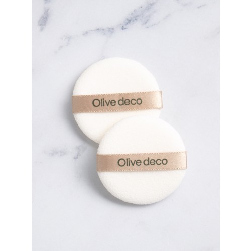 พัฟเคลอน Olive Deco แบบกลม ขนาด 2 ชิ้น