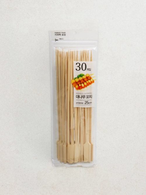ไม้เสียบอาหารอเนกประสงค์ ไม้ไผ่ 25 ซม. (1 แพ็ก 30 ชิ้น)