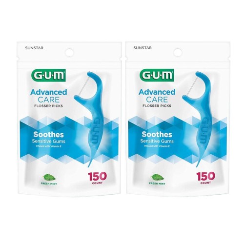 G.U.M ไหมขัดฟัน Advanced Care 150 ชิ้น x 2 แพ็ค