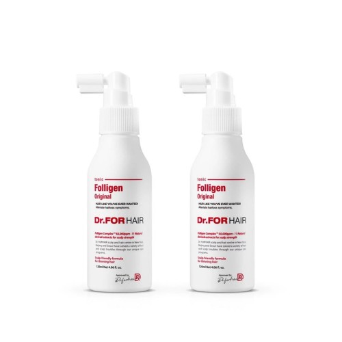 โทนิคบำรุงหนังศีรษะ Dr. For Hair Polligen Tonic 120 มล x 2