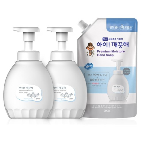 AiKeKeKeO สบู่เหลวล้างมือพรีเมี่ยม 450 มล. x 2 + รีฟิล 600 มล.