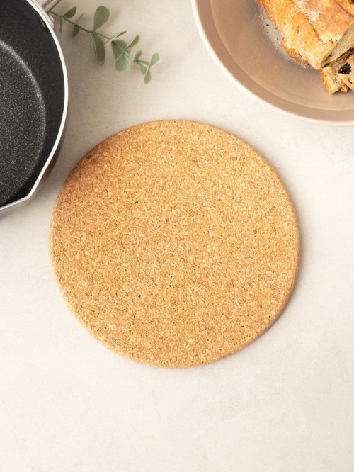 ที่รองหม้อทรงกลมทำจากคอร์ก (Cork Round Pot Mat) ขนาด 17.5 ซม.
