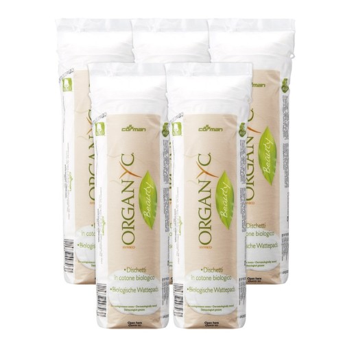 Colman Organic Beauty Pad สำลีเช็ดหน้า 70 ชิ้น x 5 แพ็ค