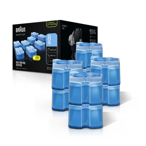 น้ำยาทำความสะอาดเครื่องโกนหนวด Braun 8 ขวด