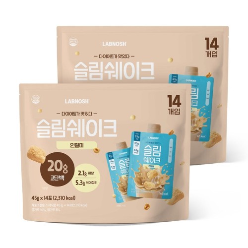 Labnosh Slim Shake 45กรัม x 28 ซอง - รสอินจอลมี (ข้าวโมจิ)