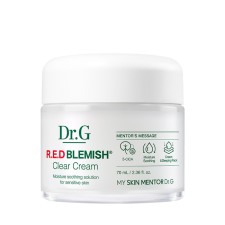 Dr.G R.E.D BLEMISH CLEAR SOOTHING CREAM 70ml  ดร.จี ครีมกู้ผิว มอยส์เจอร์ สยบทุกสิว ลดรอย ผิวชุ่มชื้นยาวนาน