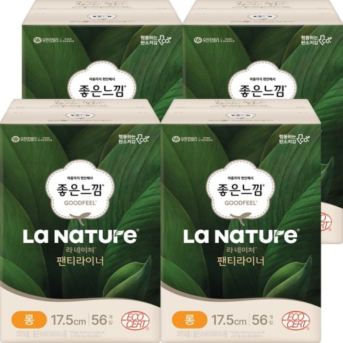 ผ้าอนามัย Jooneunikkim La Nature Liner Long 56 ชิ้น x 4 แพ็ค