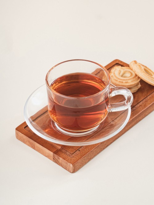เซตถ้วยกาแฟแก้วใส ที่มีความจุประมาณ 170 มิลลิลิตร