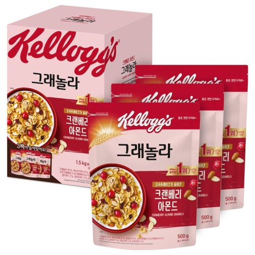 เคลล็อกส์ แครนเบอร์รี่ อัลมอนด์ 500 ก x 3