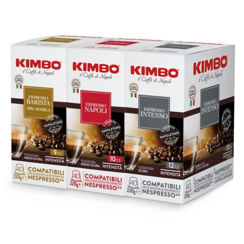 แคปซูลกาแฟ Kimbo Bestseller 120 เม็ด - เข้ากันได้กับ Nespresso