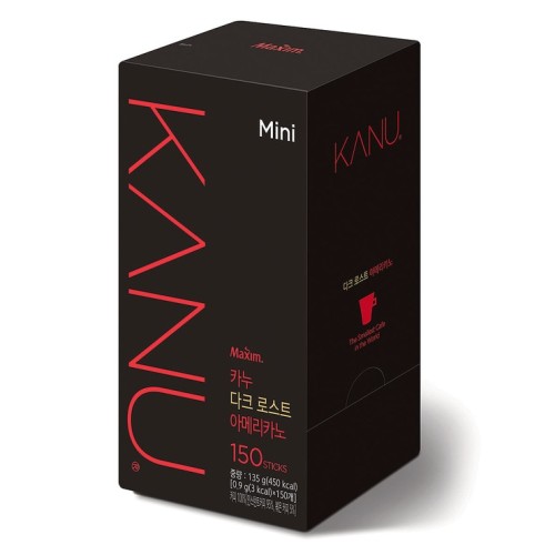 กาแฟคานุ มินิ ดาร์คโรสต์ ขนาด 0.9 กรัม x 150 ซอง