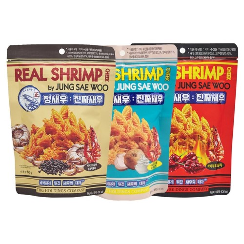 จองแซวู กุ้งแท้ 3 ชนิด 720ก. (60ก x 12)