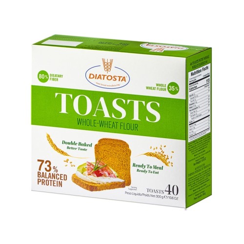 Diatosta ขนมปังโฮลวีท รสธรรมดา 1,800 ก / 300 ก x 6