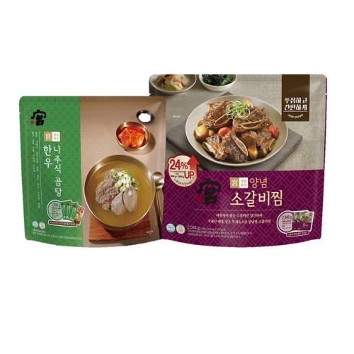 เนื้อวัวนา-จูสิกกอมทัง 500 กรัม x 3 + ซอส + ขาหมูตุ๋น 1 กก. x 2 + เส้นก๋วยเตี๋ยว