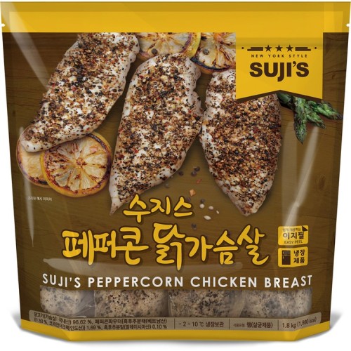 อกไก่พริกไทยดำซูจิ 1.8 กก.